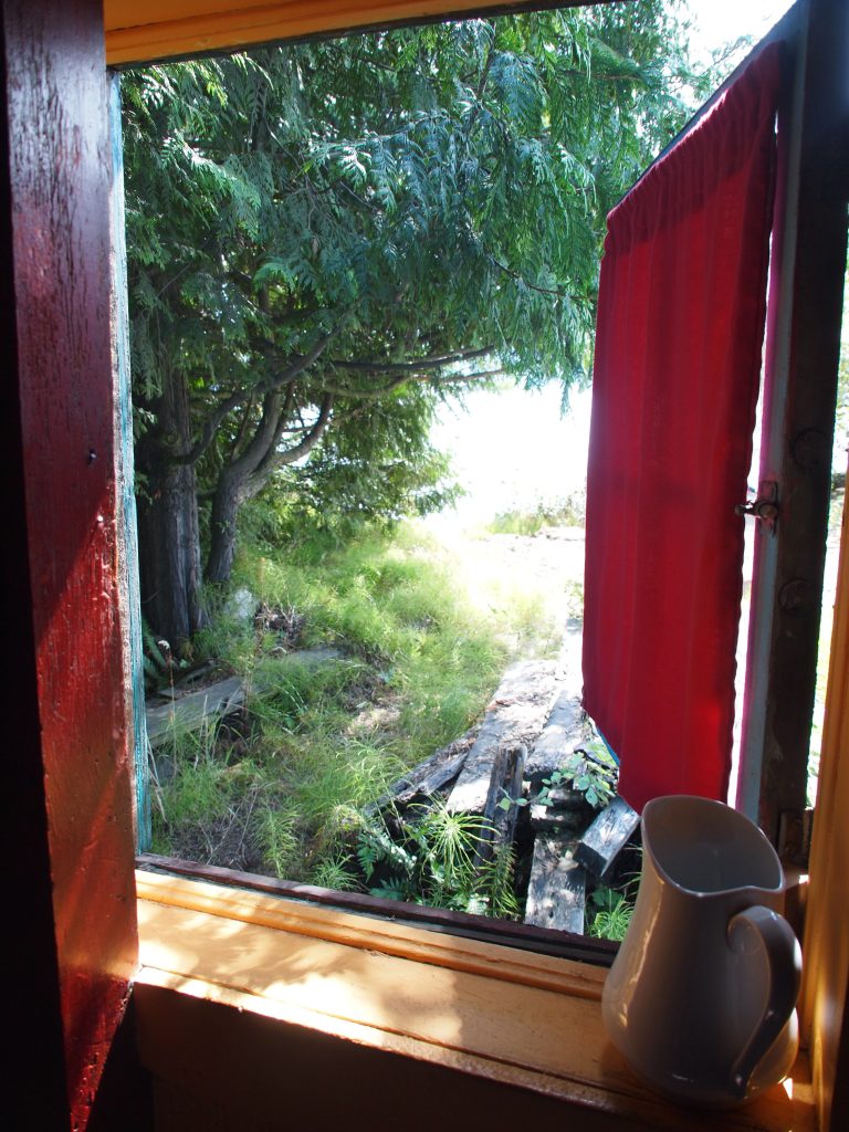 window to beach
