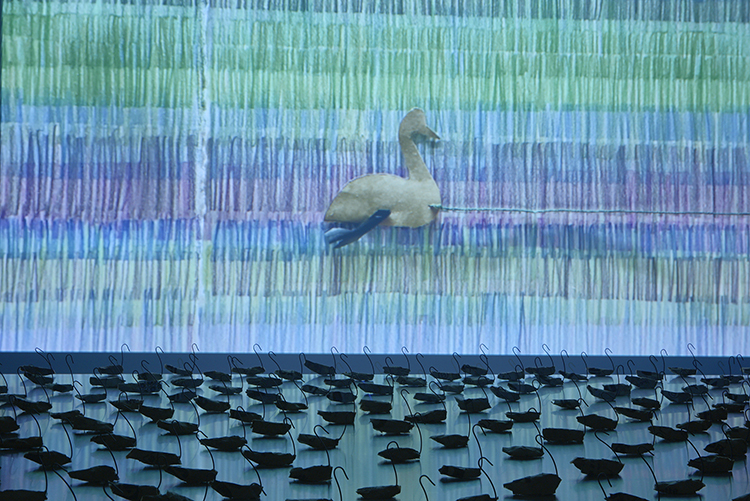 Carole Itter: 400 Miniature Geese on a Moving Ocean